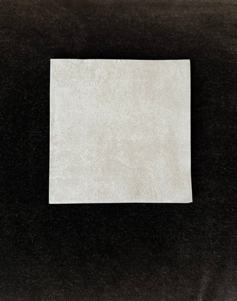 Stone - Napkin, Pearl (x16)