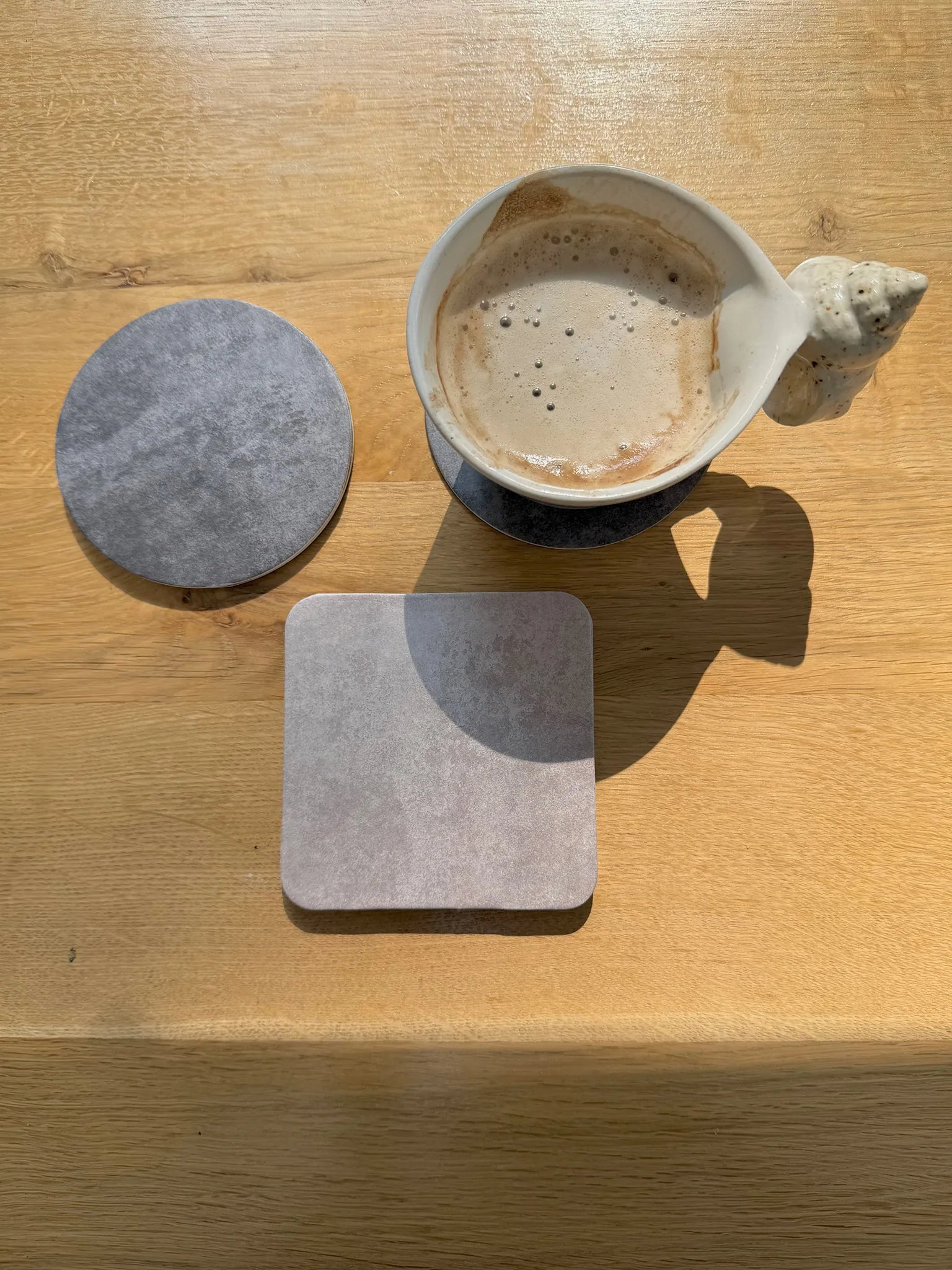 Stone - Coaster, Slate, Round (x4)