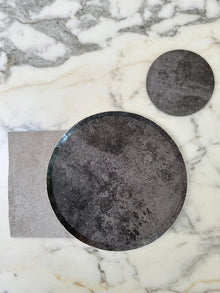 Stone - Coaster, Slate, Round (x4)