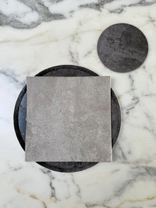 Stone - Coaster, Slate, Round (x4)