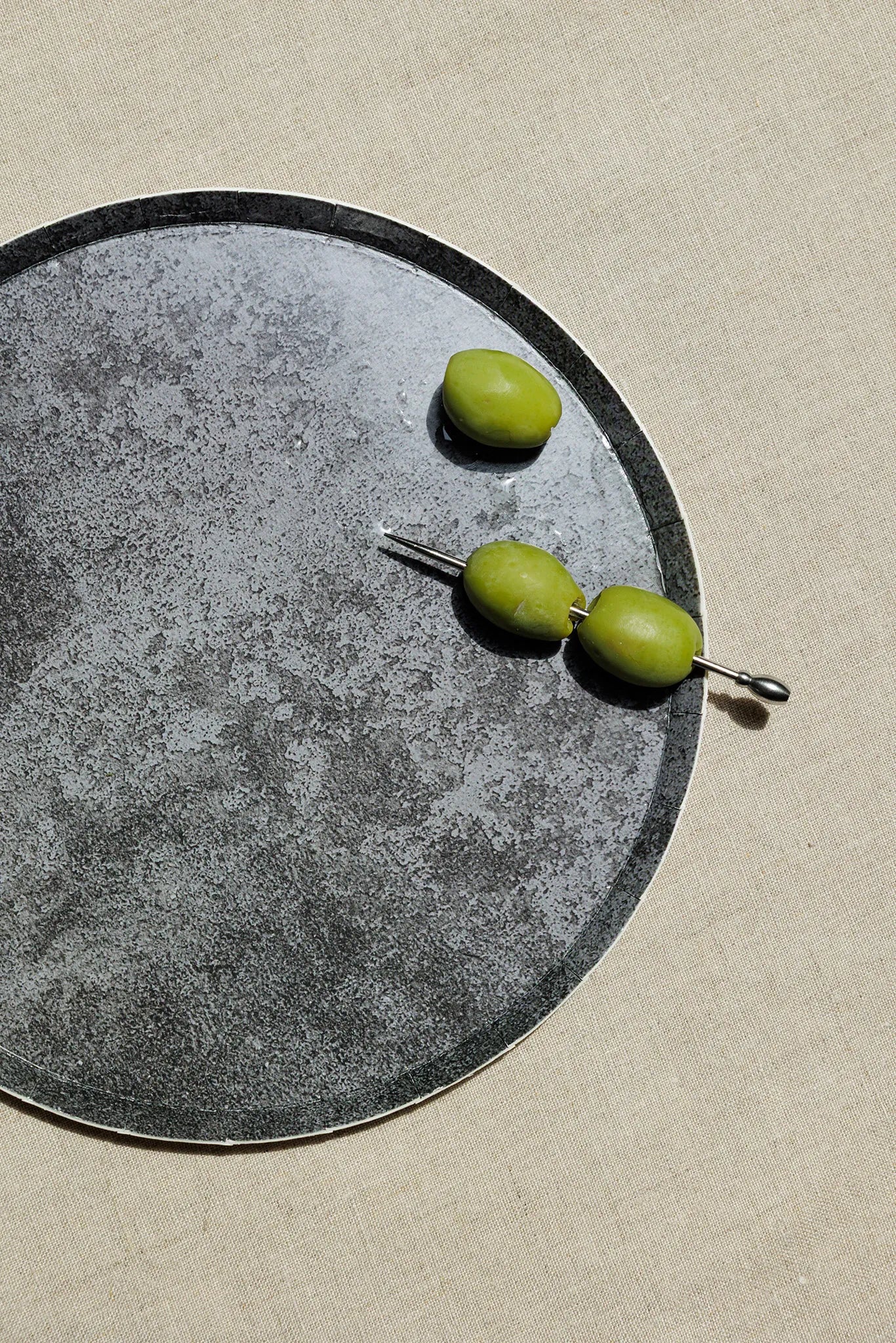 Stone - Dinner Plate, Slate (x8)