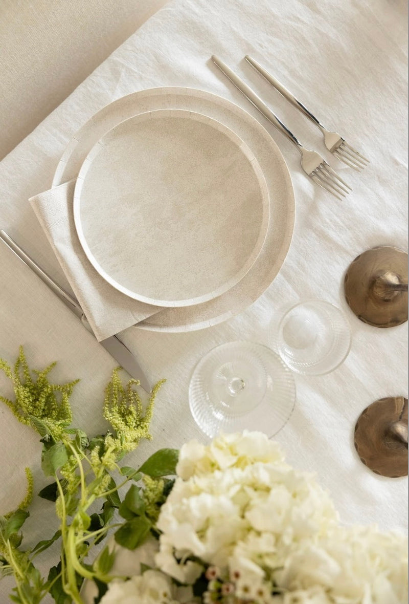 Stone - Dinner Plate, Pearl (x8)